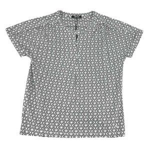 Olsen | Women's Cosima 1/4 Sleeve T-Shirt | Black & White | Size 4